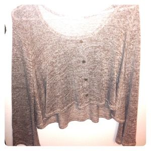 Cute gray and white sweater