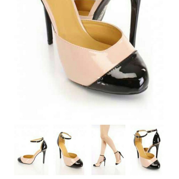 Black closed toe single sole patent faux leather - Picture 2 of 2