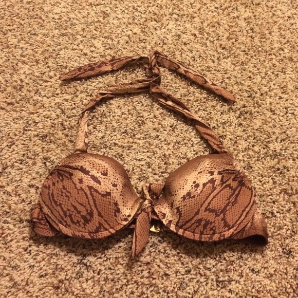 Size medium snake skin mossimo bikini top