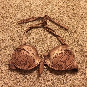 Size medium snake skin mossimo bikini top