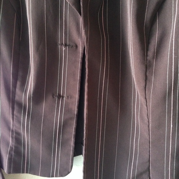 [VINTAGE] Ally B. Brown Stripe Jacket Blazer - Picture 3 of 4