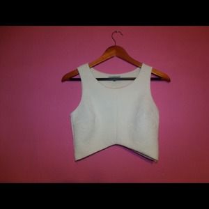 White crop top