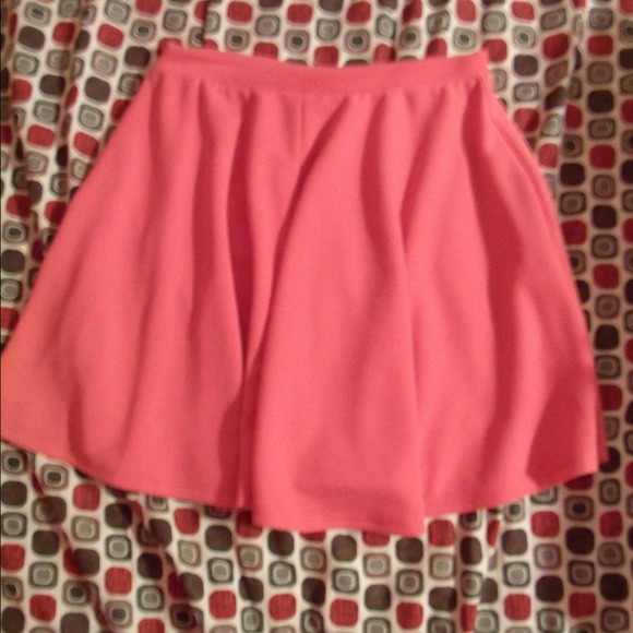 Hot pink skater skirt
