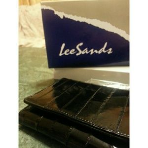 Tri-fold Eel Skin Wallet & Matching Key Fob