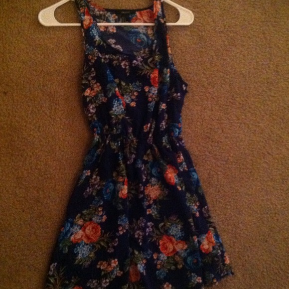Floral Print Summer Sun Dress - Mini