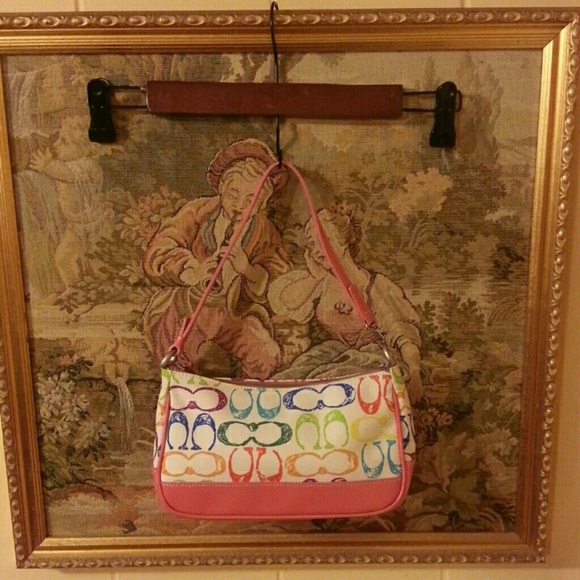 Multi-Color Coach Demi Baguette