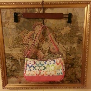 Multi-Color Coach Demi Baguette