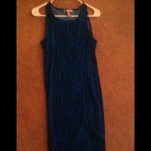 Tribal Print Mid Drift Dress