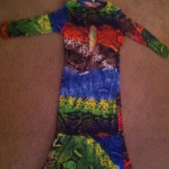 Snake Skin Evening Gown