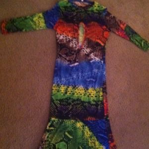 Snake Skin Evening Gown