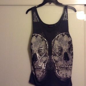 skull tank top
