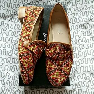 Geometric/ aztec designed shoes