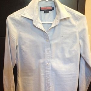 Vineyard vine baby blue long sleeve