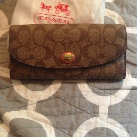 Authentic coach wallet