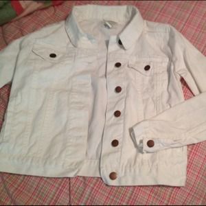 White jean jacket