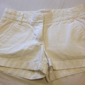 White jcrew shorts