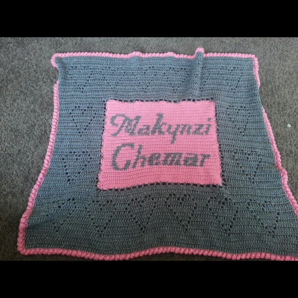 32% off Other - Personalized crochet baby blanket from ...