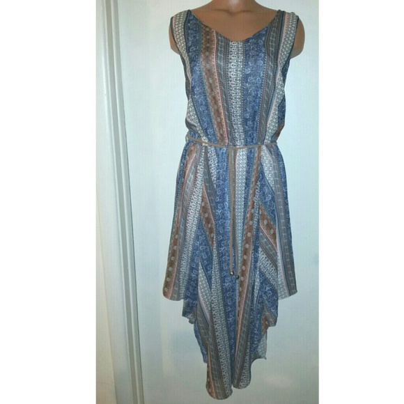 ?? 2X HP 8/17 ??  Boho asymmetrical Dress.