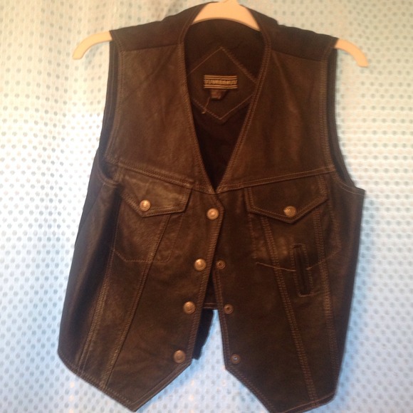 Leather vest