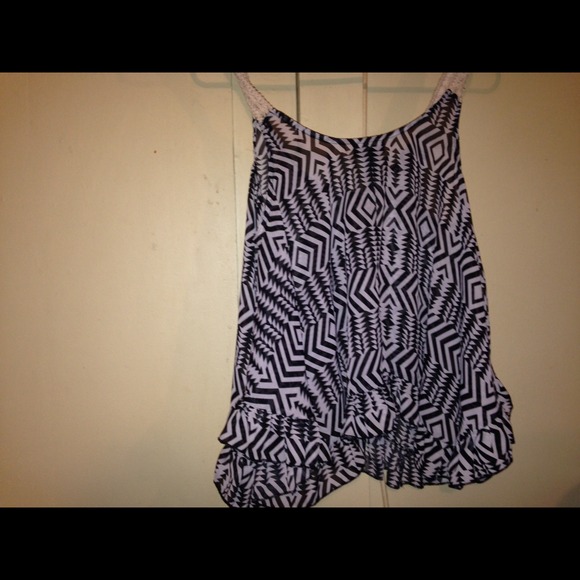 Black & white Aztec shirt