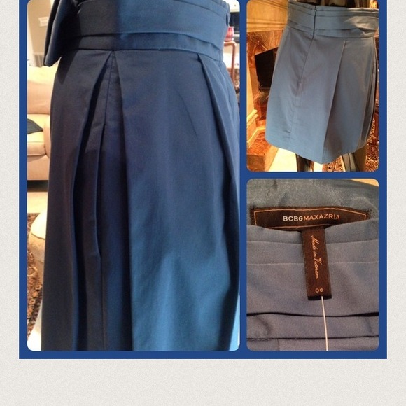 BCBG Bow Skirt in Flirty Blue. Size 06. π NWOT. - Picture 4 of 4