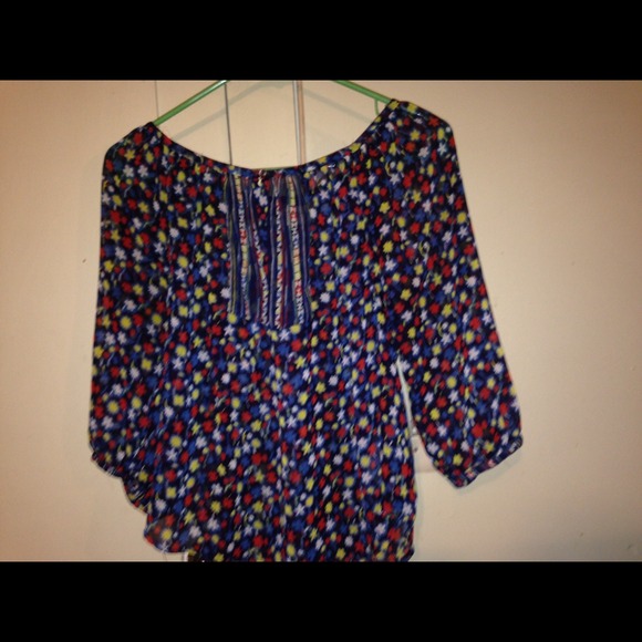 dressy flower top.