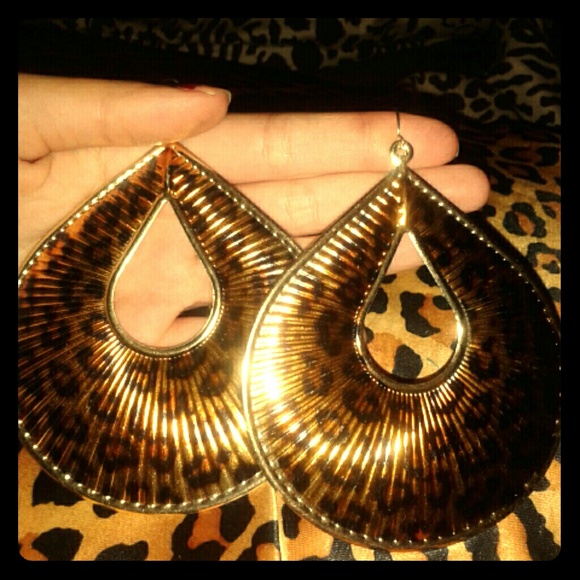 BIG Leopard Earrings
