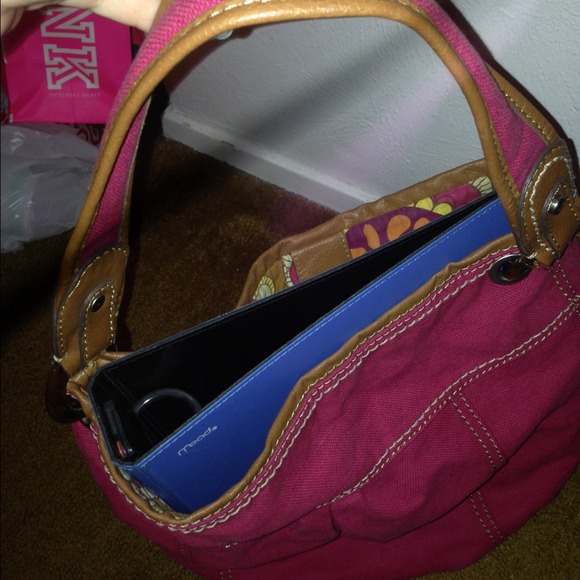 Fossil Bags Fossil Jasmine Bucket Magenta Canvas Totepurse Poshmark