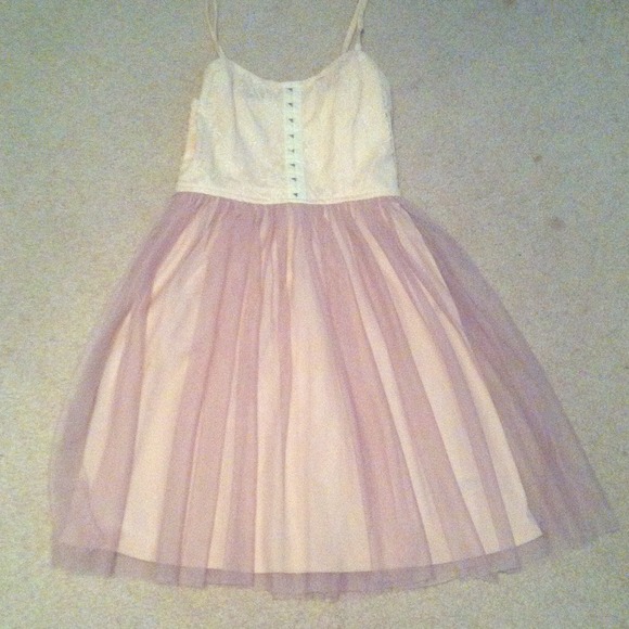Light pink lace and tutu dress