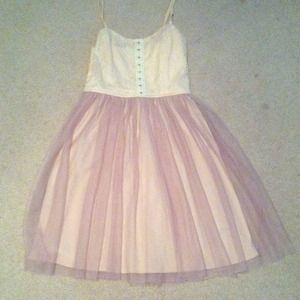 Light pink lace and tutu dress