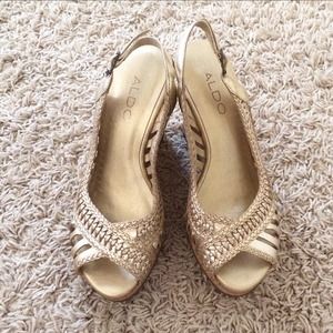 Gold Aldo Wedges