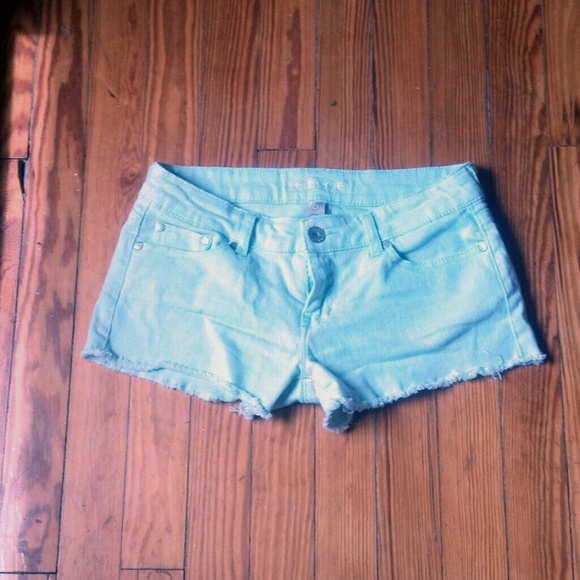 Refuge Aqua Denim Shorts