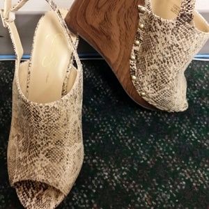Jessica Simpson sling back wedges -REDUCED