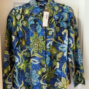 Chicos size 0 , nwt silk blouse.