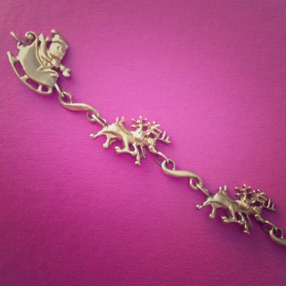 Solid gold Christmas Bracelet