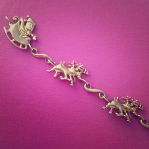 Solid gold Christmas Bracelet