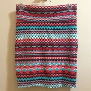 Tribal print skirt