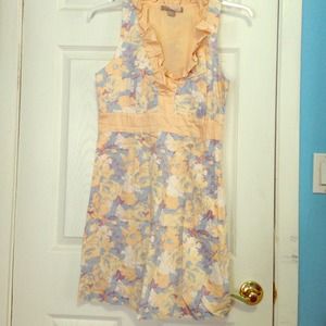 Forever 21 Floral Dress with Light Peachy Yellow