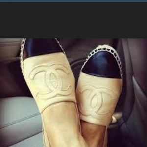 Chanel Espadrilles, New, leather, Authentic