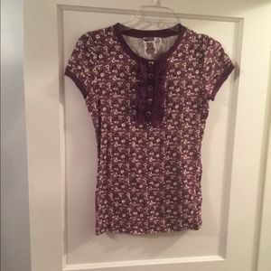 Forever 21 purple floral top