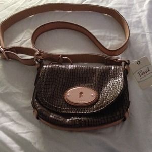 Brown Fossil Crossbody purse