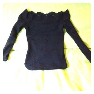 Charles Chang-Lima off the shoulder fitted top