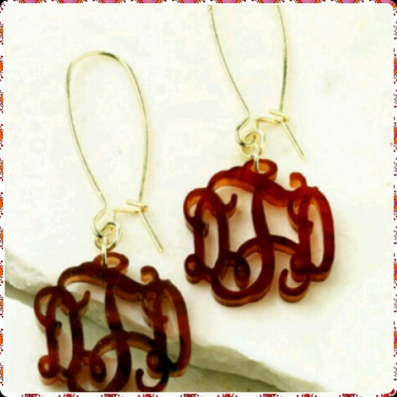 Monogrammed Earrings