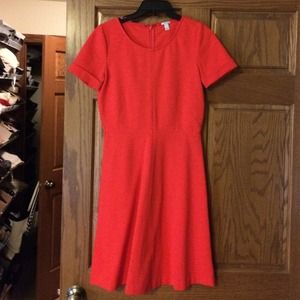 JCrew poppy colored dress!!