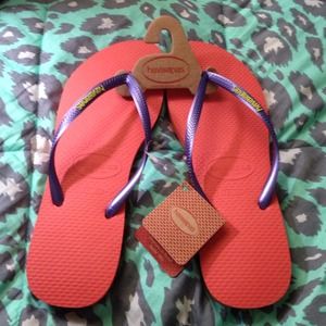 Havaianas slim in salmon