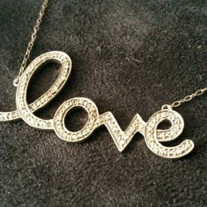 1/10 Diamond "LOVE" necklace