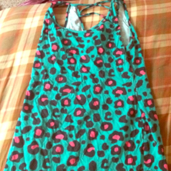 Leopard print tank top