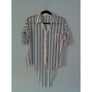 Sheer Striped Blouse