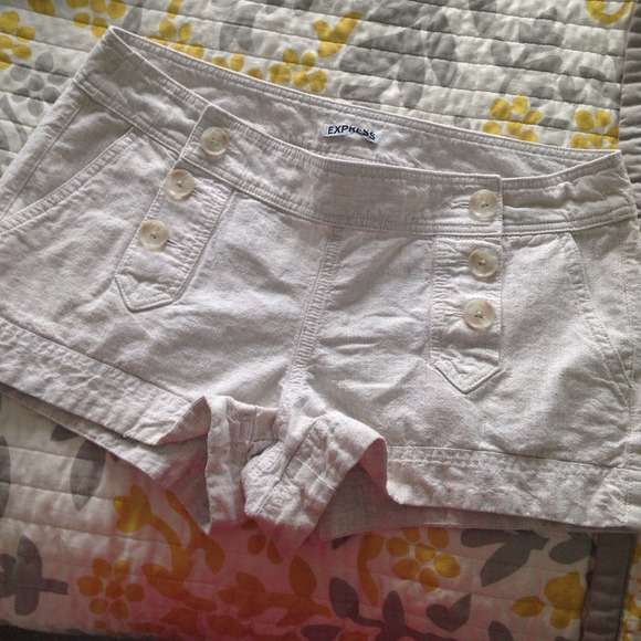 Express sailor shorts - linen blend - light tan