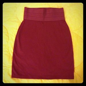 Maroon skirt